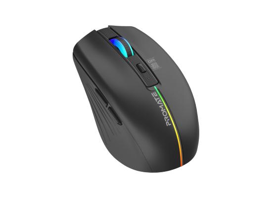 Promate Kitt  Wireless Mouse, Ergonomic 500mAh Rechargeable LED Backlit Mice 